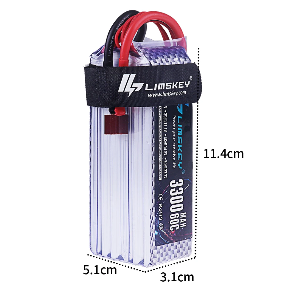 Brand NEW 3300mah 22.2V 60C 6S - Drone Racing Battery recension och pris
