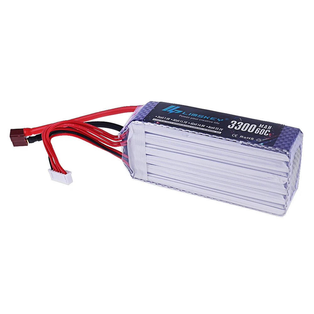 Brand NEW 3300mah 22.2V 60C 6S - Drone Racing Battery recension och pris